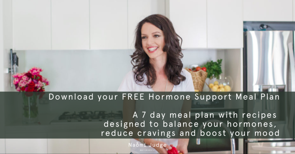 sugar cravings luteal phase hormone support meal plan
